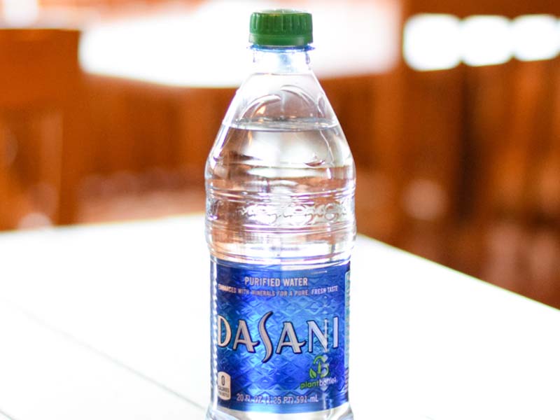20 ounce bottle of Dasani water