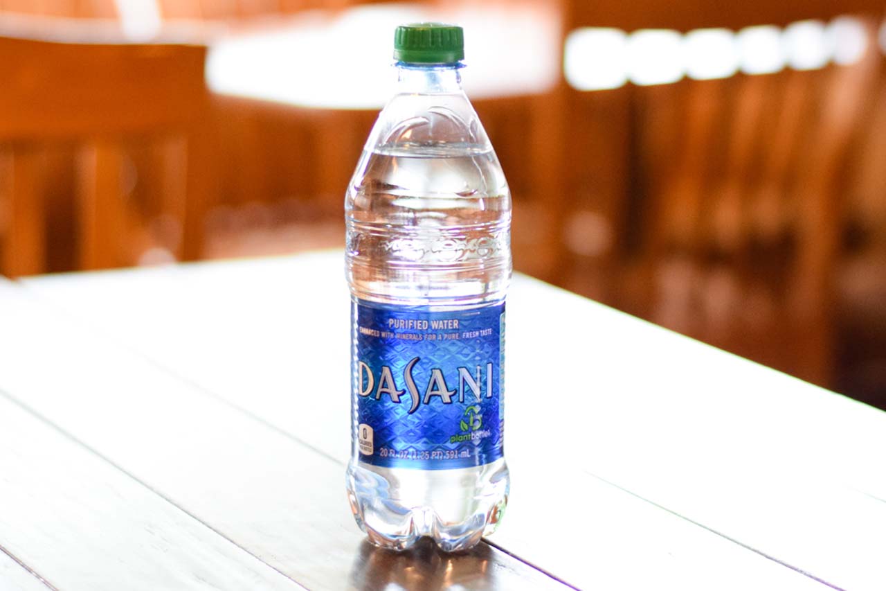 20 ounce bottle of Dasani water