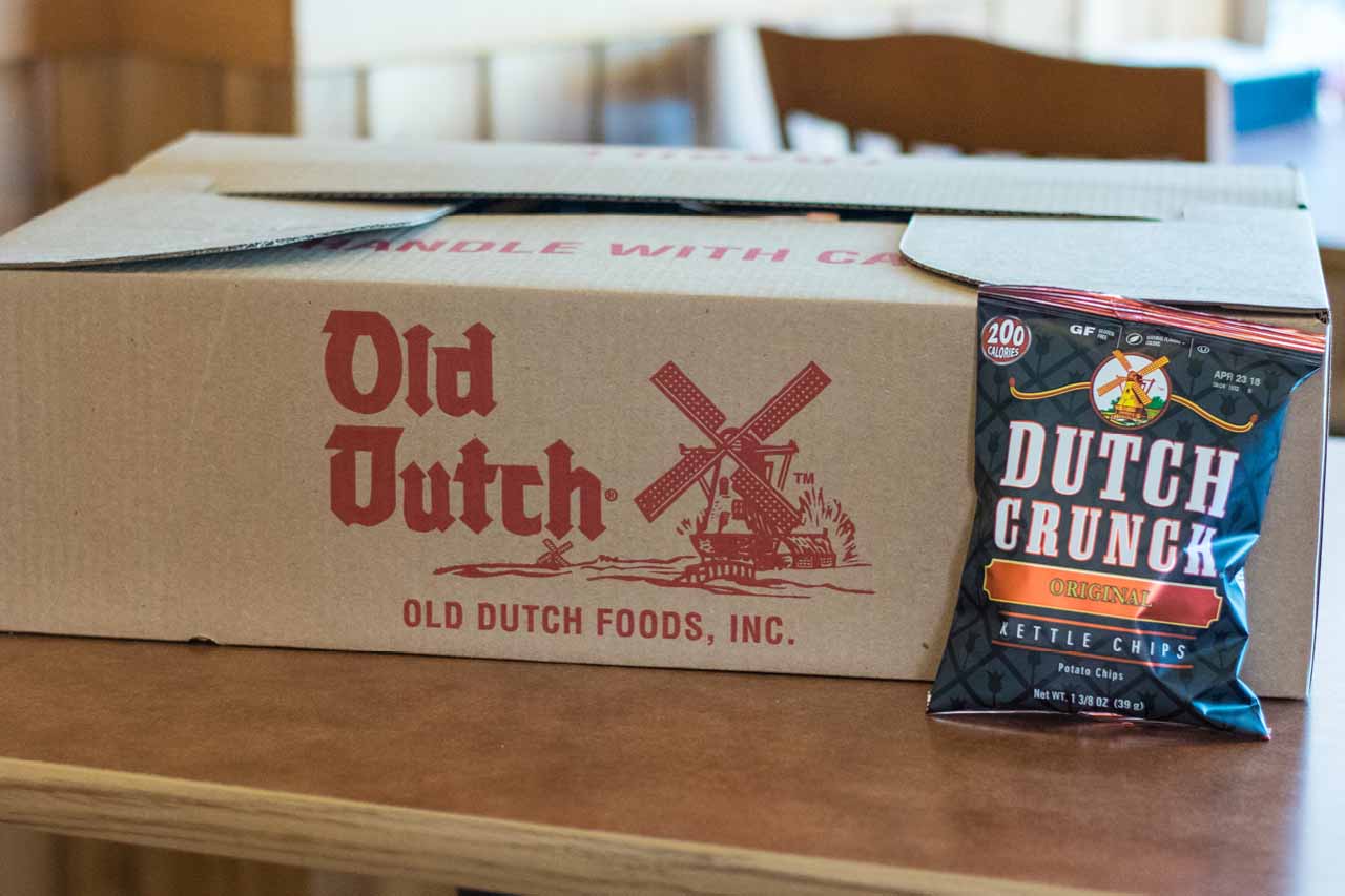 Case of Old Dutch Plain Original Dutch Crunch Kettle Chips